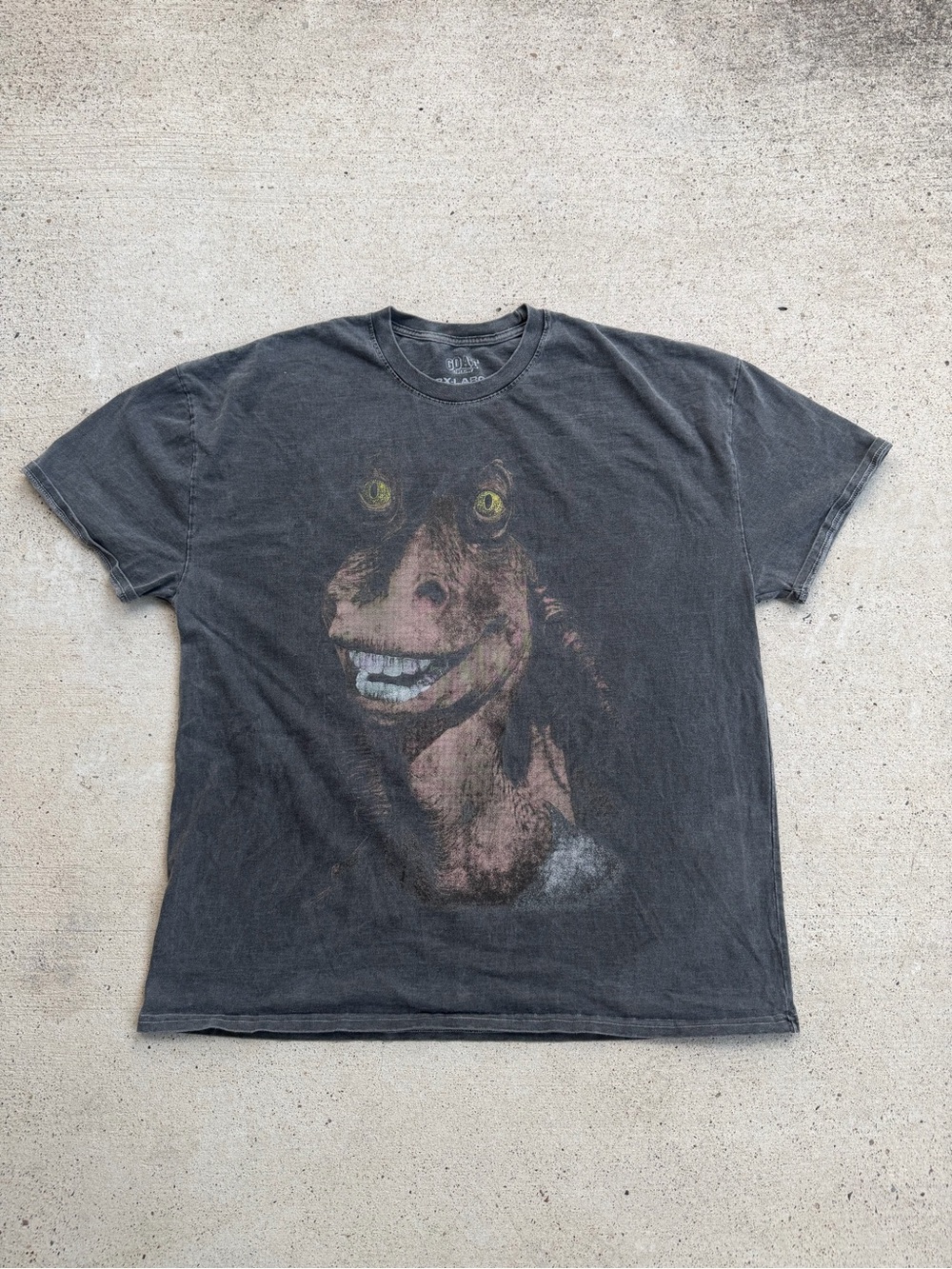 GOAT Crew Star Wars Jar Jar Binks Yousa Big Doodoo Graphic Wash Shirt 2XL